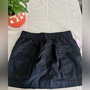 NWT Wild Fable Black Cargo Skirt